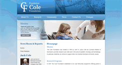Desktop Screenshot of colefoundation.ca